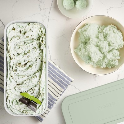 ZICOTO Set of 2 Reusable Ice Cream Tub Containers 2 Quart Each