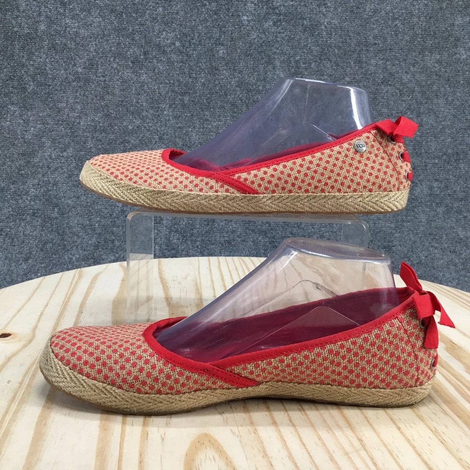Zapatos UGG para mujer 9 Indah rojo arpillera alpargata cómodos ballet planos 1004329 Foto 2 de 4