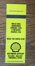 SHELL GAS STATION MATCHBOOK MATCHCOVER: KELLOGG WALLACE & PINEHURST, IOWA -A20