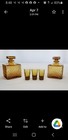 VINTAGE PESTIGE CARVED WOOD CHEST DECANTOR SET — photo 2
