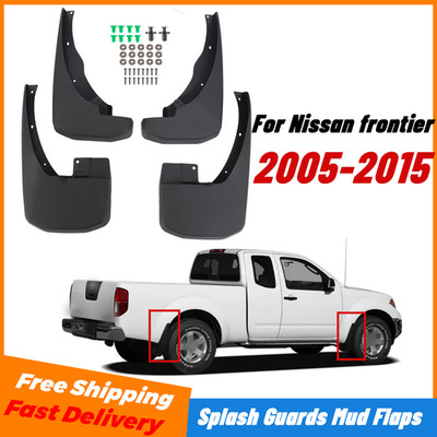 Full Set 4Pcs Splash Guards Mud Flaps for Nissan Frontier 2005-2015 Pickup