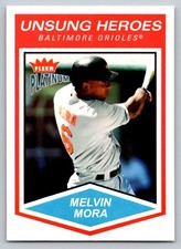 2004 Fleer Platinum #160 Melvin Mora Baltimore Orioles