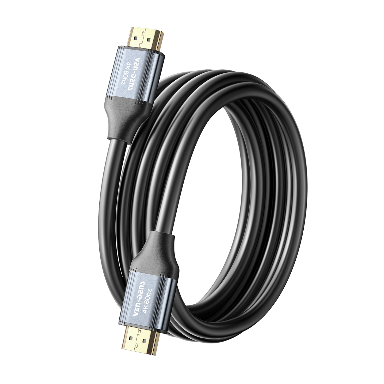 Ven Dens HDMI Cable 1.5M High Speed HD Video Lead Black TV Monitor New Gold