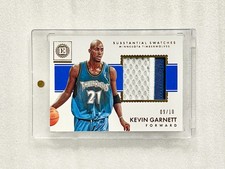 2017-18 Panini Encased Kevin Garnett 3 COLOR GAME WORN SUPER PATCH GOLD #9/10