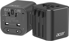 US to Europe Plug Adapter, Universal Travel Power Adapter