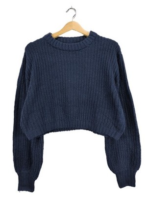 THREADBARE Feinstrickpullover Damen Pullover Gr. DE 34 blau Casual-Look