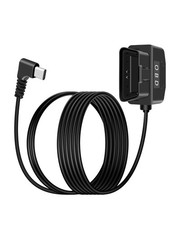 OBD 2 Power Cable for Dash Camera, Right Angle OBD 2 to USB C Adapter Hardwire C