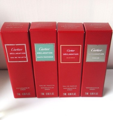Cartier Déclaration,EDT, Haute Fraicheur, EDP, Parfum, Discovery Set 8 ml