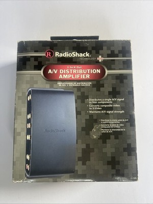 RadioShack 1-In/4-Out A/V Distribution Amplifier Model 15-320 S-Video Composite