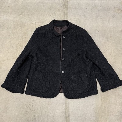 Vintage 60s Persian Lambs Wool Boucle Coat Womens Size Large