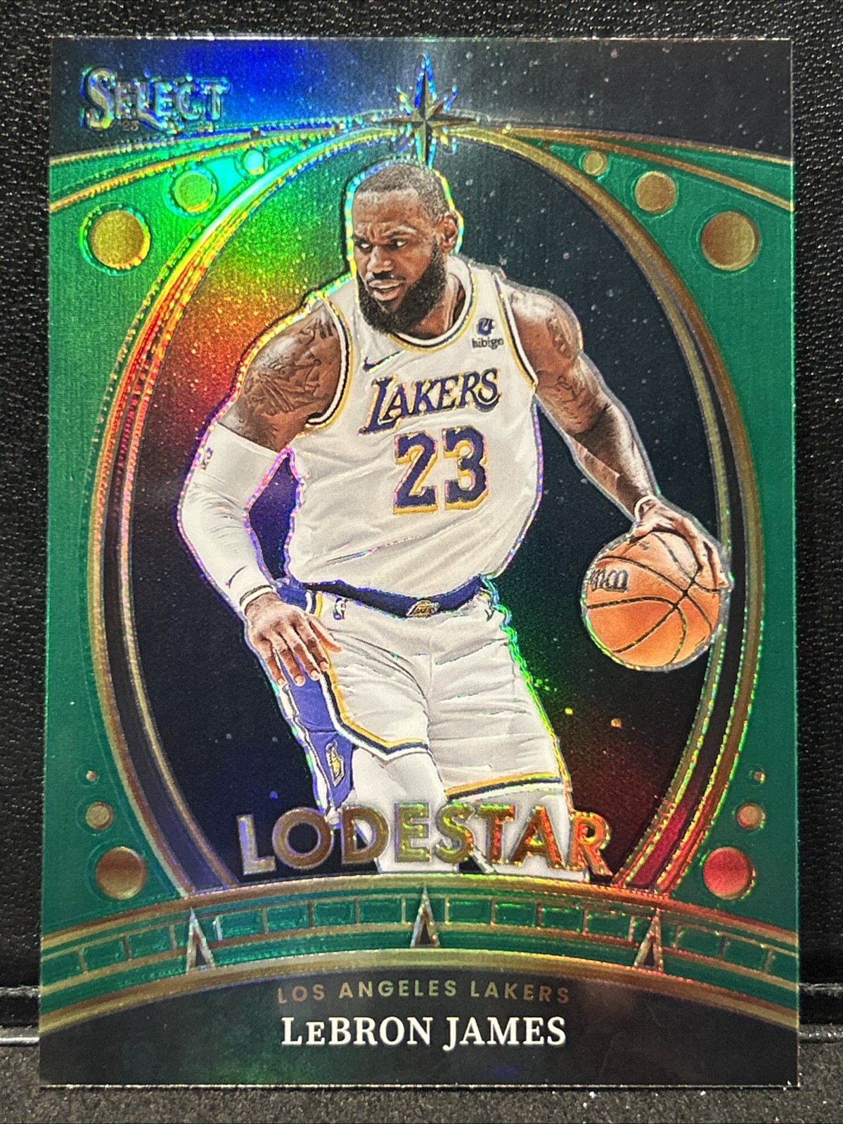2023-24 Select LeBron James Lodestars Green Prizm Lakers