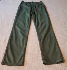 Escada Sport Women  s Green Pants EU 38 Stretch Cotton Blend Straight Leg 29W29L