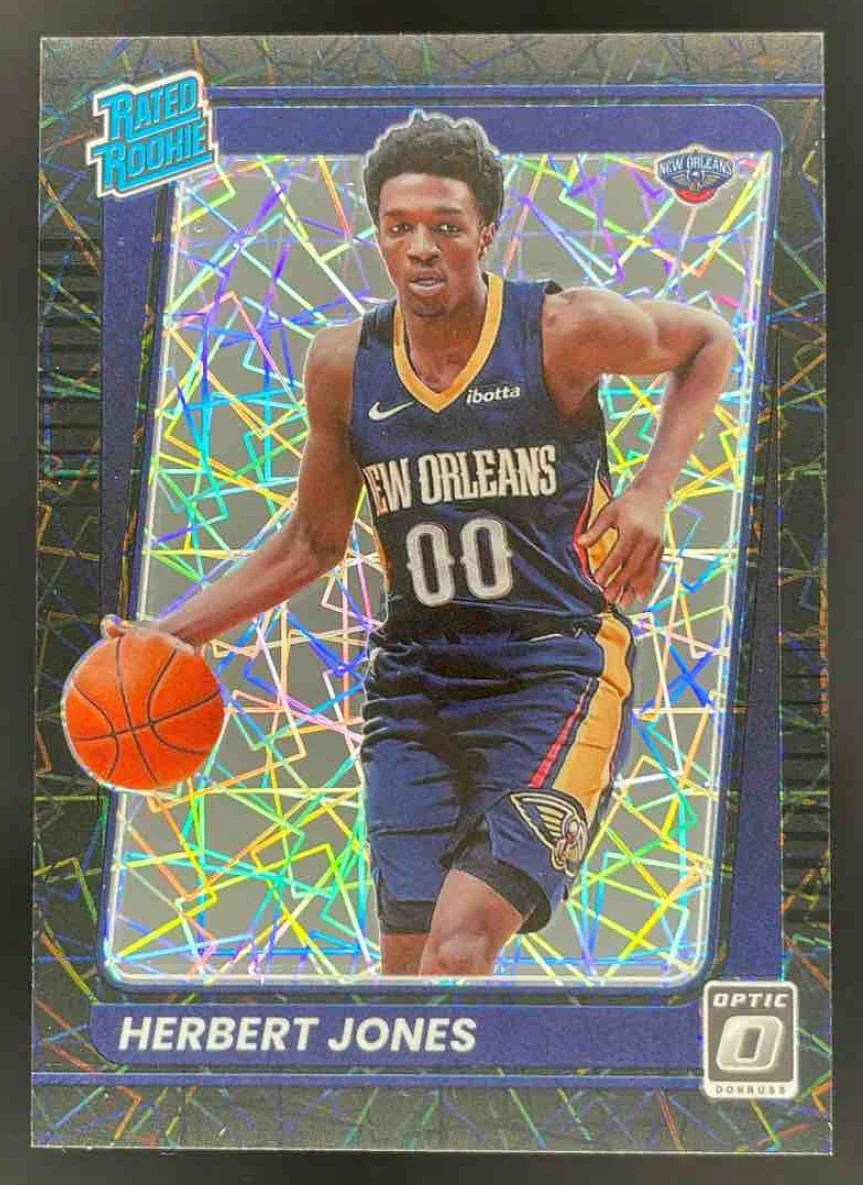 2021-22 Panini Donruss Optic Black Velocity Prizm #157 Herbert Jones RC /39
