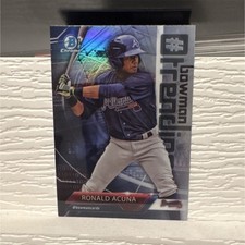 2018 Bowman Ronald Acuña Jr. #Bowman Trending #-RA Atlanta Braves Baseball Card