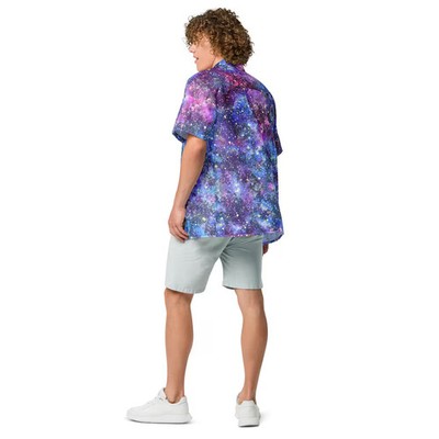 Outer Space Galaxy Nebulae Star Cloud Hawaiian Shirt