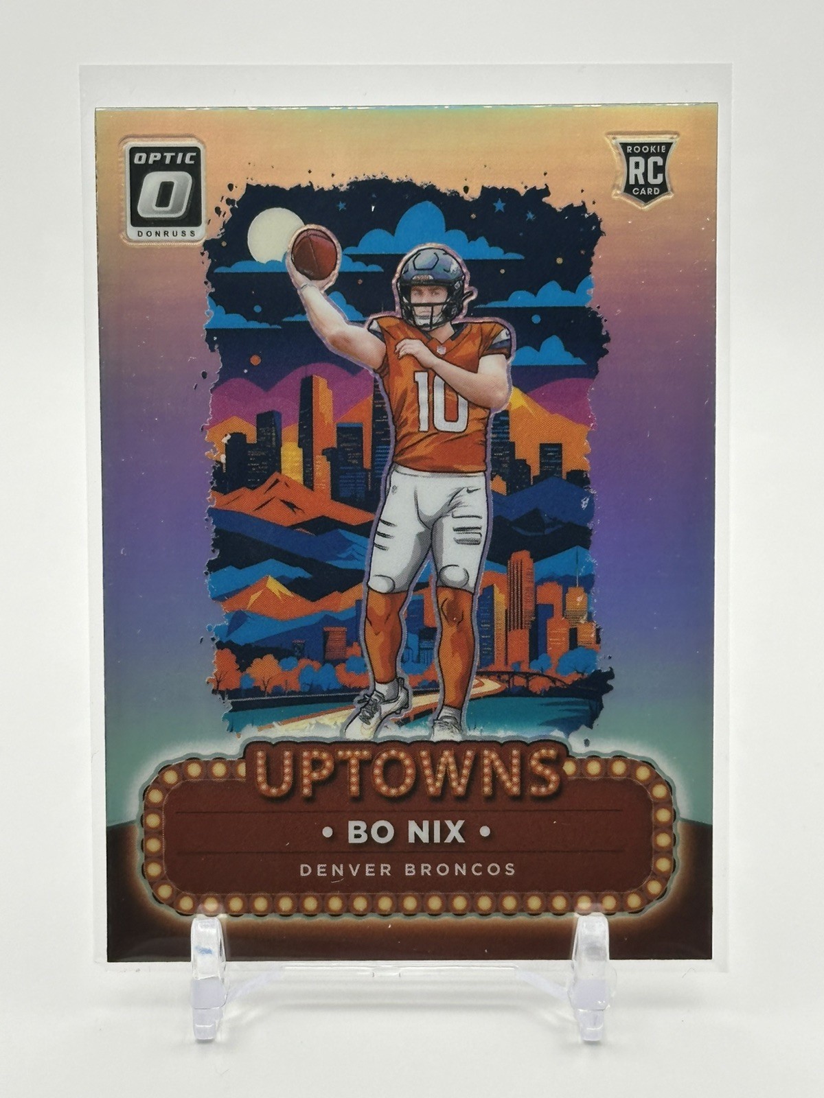 2024 Panini Donruss Optic - Bo Nix Denver Broncos Uptown #3 (RC)