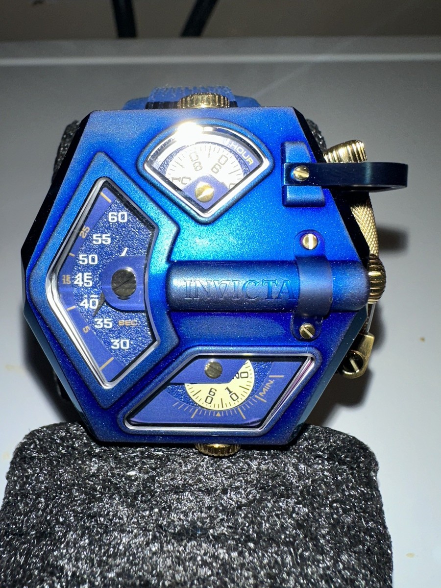 48mm QUAD Blue STEALTH RAIDER Blue Band Auto & Quartz AKULA