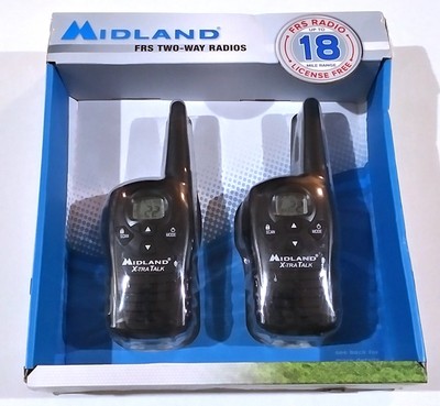 NEW - MIDLAND FRS TWO WAY RADIOS X-TRA TALK (18 MILES ) LXT118 