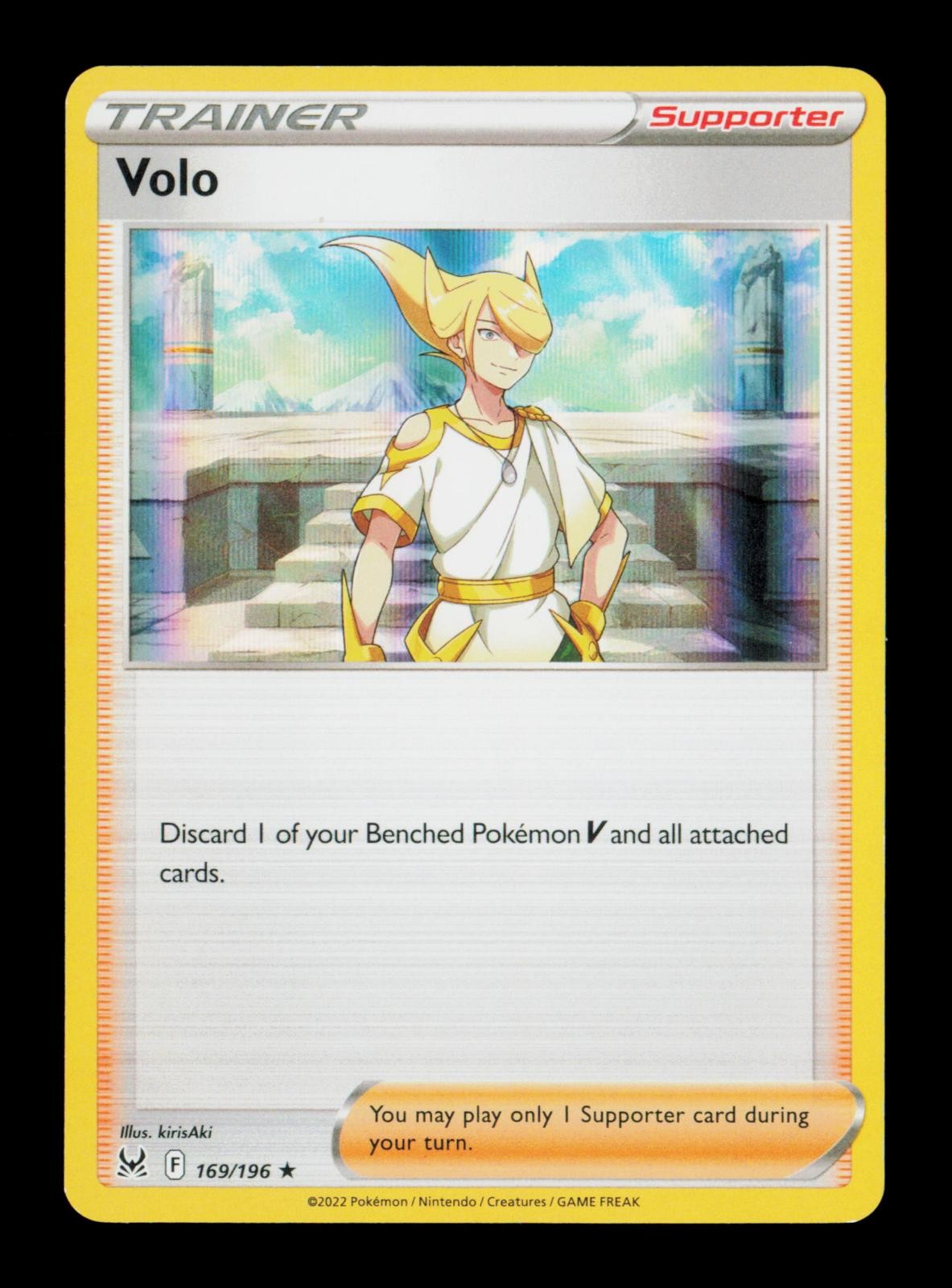 Volo 169/196 Holo Rare Lost Origin Pokemon NM