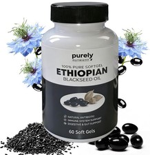 Ethiopian Black Seed Oil Softgels 100% Pure N...