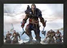 Poster arte da parete con cornice assassino vichingo quadro stampa su tela