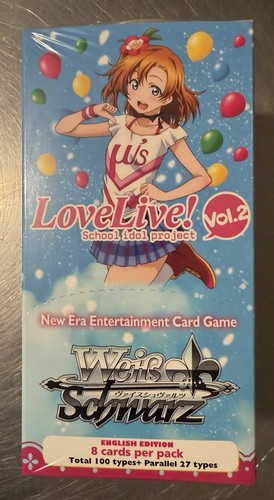 Weiss Schwarz - Love Live School Idol Project Vol.2 Booster Box  English Sealed