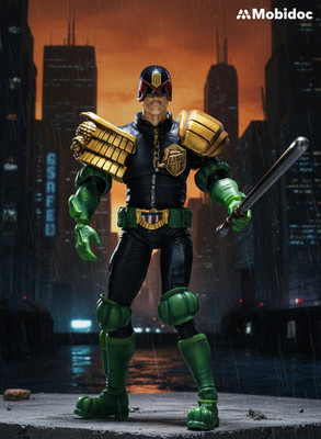 Actionfigur Judge Dredd (Giudice Dredd) 2000 AD Hiya Toys-