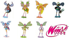 WINX CLUB FIGURA IN GOMMA FLORA TECNA STELLA LAYLA BLOOM ROXY MUSA COMANSI