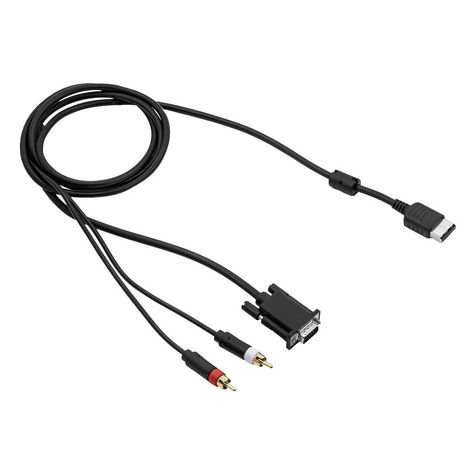 SEGA Dreamcast VGA High Definition Cable RCA Sound Adapter HD box PAL NTSC NEW - Image 2 of 4