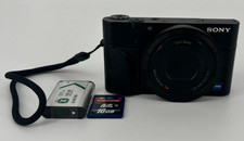 Sony Cyber-shot DSC-RX100 Black 20.2MP Digital Camera 3.6x Zoom Tested Working