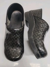 Dansko Clogs Women's EU Size 41 US 9.5 Black Geometric Professional Shoes