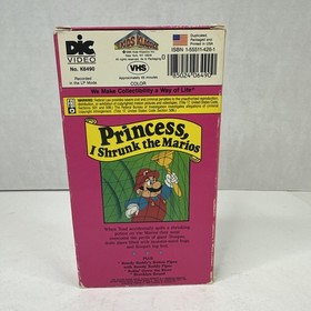 The Super Mario Bros Super Show: Princess, I Shrunk the Marios VHS 1990 NES