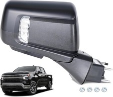 Side Mirror Compatible with 2019-2025 Chevy Silverado RST Right Passenger Side,