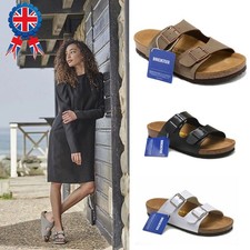 Image of Unisex Birkenstock Arizona Birko-Flor Casual Sandals Regular Eu Shoes Size 35-45