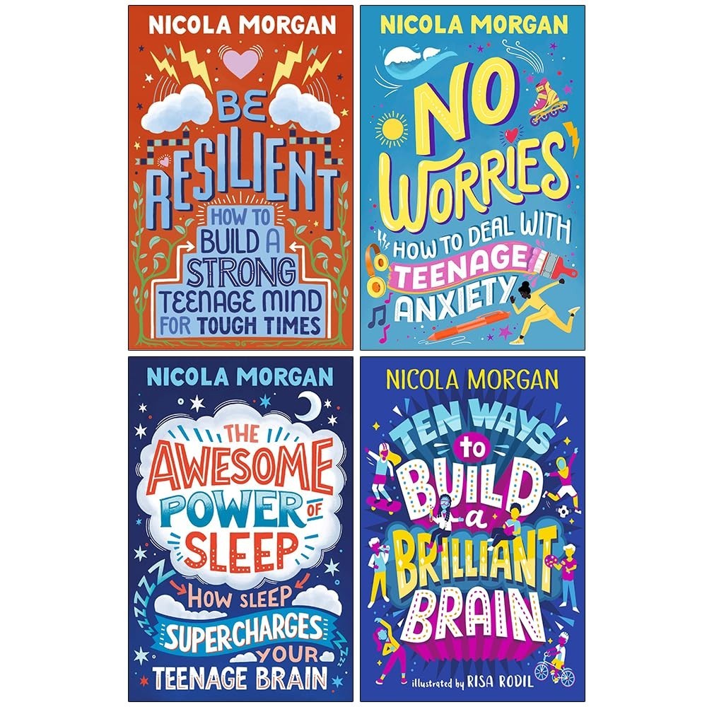 Nicola Morgan Collection 4 Books Set Be Resilient, No Worries,Awesome Power of