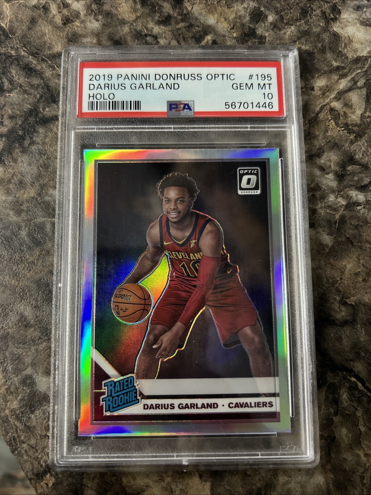 2019-20 Panini Donruss Optic - Rated Rookie Darius Garland #195 Holo Prizm (RC)