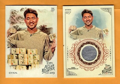 John Cynn lot of 2 w/ PATCH 2019 A & G Baseball - UNLIMITED SHIPPING FOR $4.00