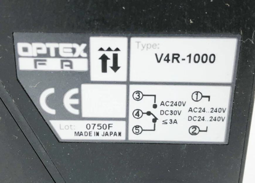 New OpteX FA V4R-1000 Sensor Module 12-240 VDC / 24-240VAC - No Box - Image 3 of 4