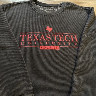 Texas Tech Stone Wash Comfy Cord Casual Long Sleeve Lounge Shirt Medium