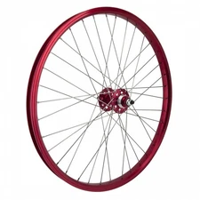 Se Bikes J24SG 24-Inch Rear Wheel | Red Rim Brake Clincher with Sealed Hub, 36H
