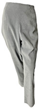 HALSTON Lifestyle Women Green Gray High Rise Straight Leg Lined Pants Size 18