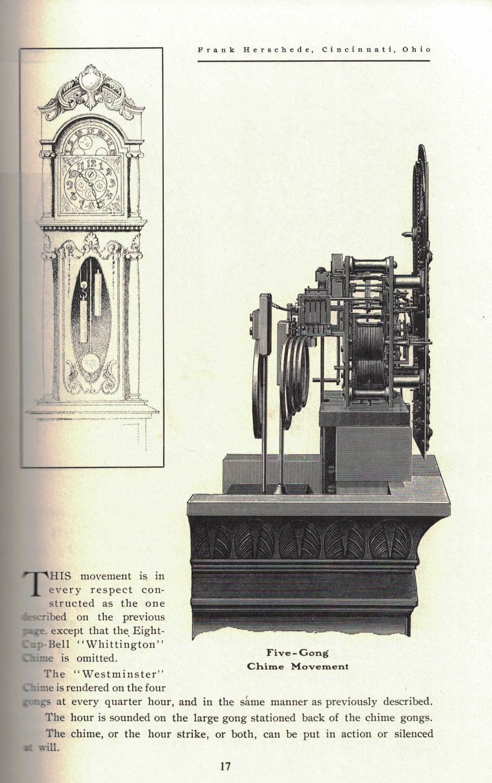 Herschede Clocks Book A Selection from 4 Catalogs - Softcover 1991  Nice!