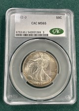 Mezzo dollaro 1942D Walking