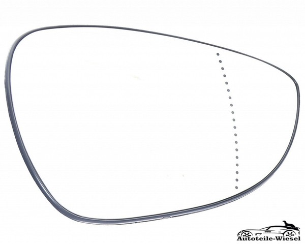 AußEnspiegel Glas FüR Ford Fiesta Van B-Max Beheizt Chrom Rechts 08-25-image