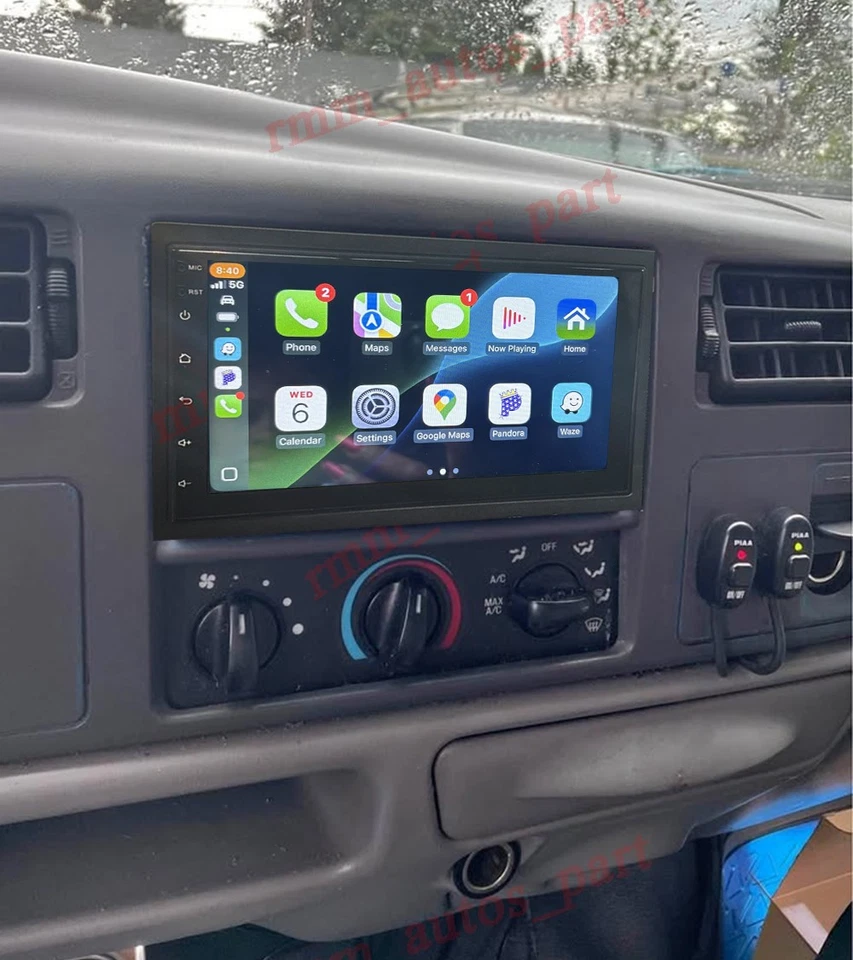 For 1999-2003 Ford F-450 F-550 Super Duty Apple Carplay 7" Radio Android 14 Navi Foto 3 de 4