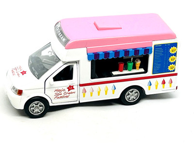 HTI Ford Transit Eiswagen in weiß, mit mehreren beweglichen Teilen, neuwertig!