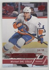 2018-19 Upper Deck Overtime Rookies Red Foil 34/99 Michael Dal Colle #49 2a8