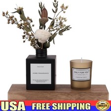 Natural Handmade Wooden Riser Stand Water-Resistant Display Tray Home Decor New