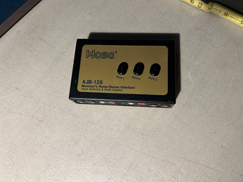 Hosa AJB -128 Musicians Home Stereo Interface Switcher Adaptor NonProfit EDU ORG
