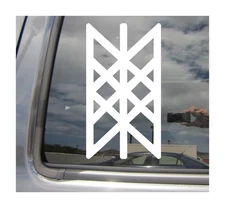 Viking Web of Wyrd - Norse Long Ship Car Truck Vinyl Decal Window Sticker 10745